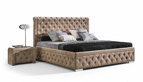 Bed 2x Bedside Table 3 Piece Bedroom Set Design Furniture Modern Luxury Beds New