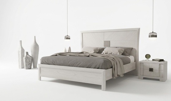 Bed 2x Bedside Tables 3pcs Bedroom Set Design Modern Luxury Furniture