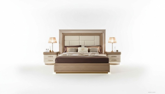 Bed Bed Frame Wood Double Bedroom Modern Double Bed Furniture Luxury Bedding