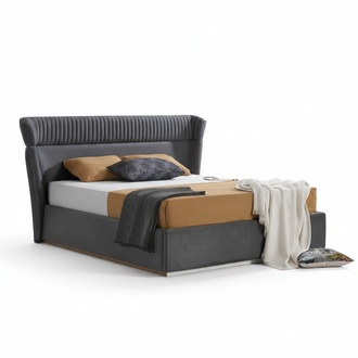 Bed bedroom furniture setup double bed beds upholstery 160x200