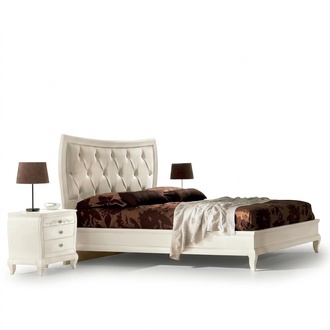 Bed Bedroom Set Bed 2x Bedside Table Wood Classic Italian Furniture 3pcs
