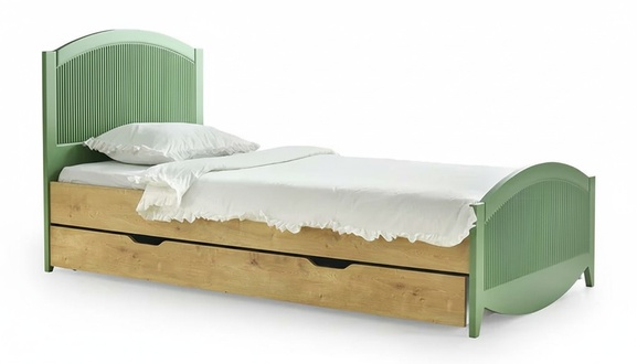 Bed Wooden Solid Natural Wood Children Youth Bed + Bed Drawer New Stock Item