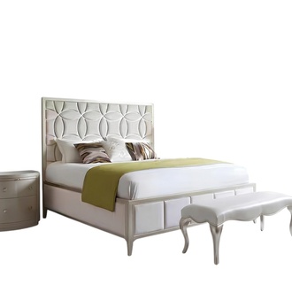Bed nightstand 2x bedroom 3 piece set design luxury beds complete console