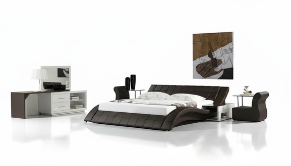 Bett Braun Bedroom JV Furniture Sleeping Area 180x200 Bedroom Faux Leather
