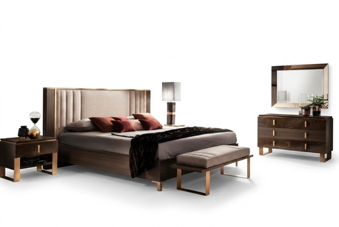 Bed upholstery design double hotel beds sleeping room 180x200cm arredoclassic