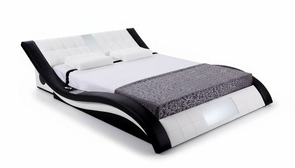 Bed Design Beds Digital USB Luxury Bedroom Furniture Leather Double Hotel Sound