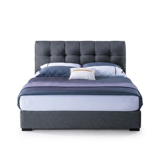 Bed Design Luxury Double Hotel Beds Marriage Sleep Room Blue Style White Furniture New