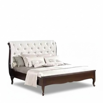 Bed Fabric Design Double Beds Luxury Modern Hotel Frame Sleeping Room