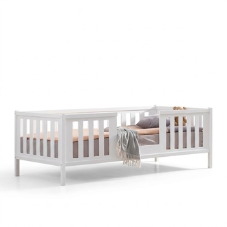 Bed frame children\'s bed bed children\'s room children\'s room furniture white wood new