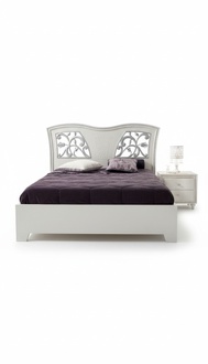 Bed Frame Wood Double Bedroom White Modern Double Bed Furniture Bed Beds New