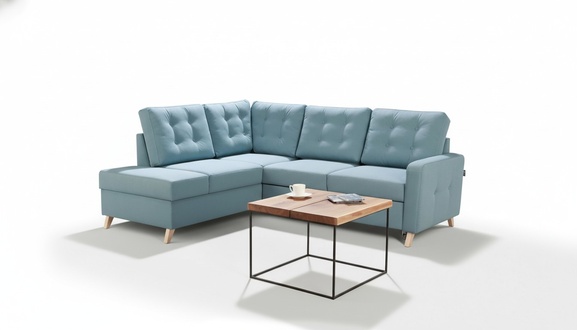 Bed Function Fabric Corner Sofa L-Shape Sofa Couch Design Couch Upholstery Textile Modern