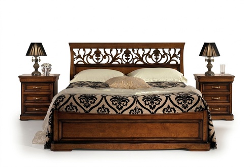Bed furniture double bed natural wood bedroom furniture design beds furniture Italy