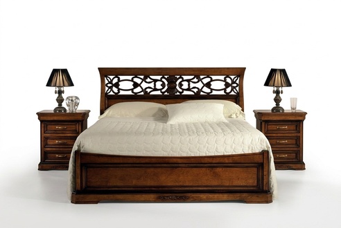 Wooden Bed Bedroom Furniture Double Bed Design Bed Vaccari cav giovanni New