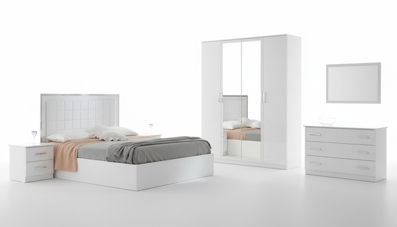 Bedside table chest of drawers 6 piece bedroom set design modern luxury bedroom