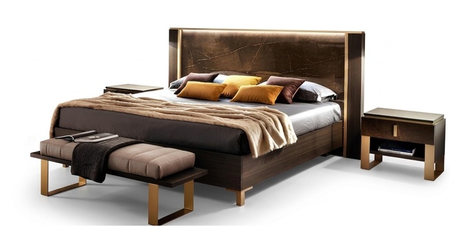 Bed upholstery classic double bed 180x200cm wood hotel beds bedroom new