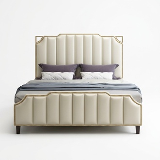 Bed upholstery design luxury double hotel beds marriage 180x200cm