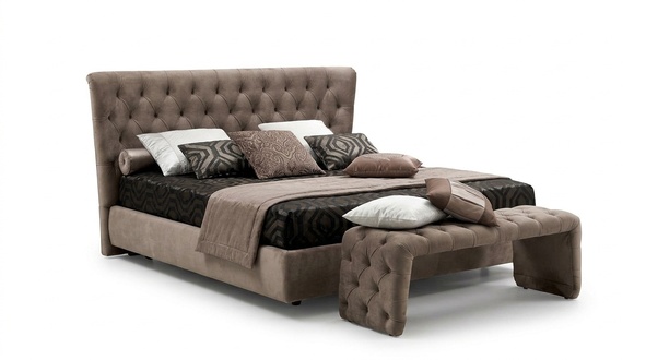 Bed Upholstery Design Luxury Double Hotel Beds Sleep Rooms Chesterfield Italy