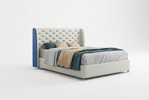 Bed upholstery design luxury double hotel beds sleeping room leather modern