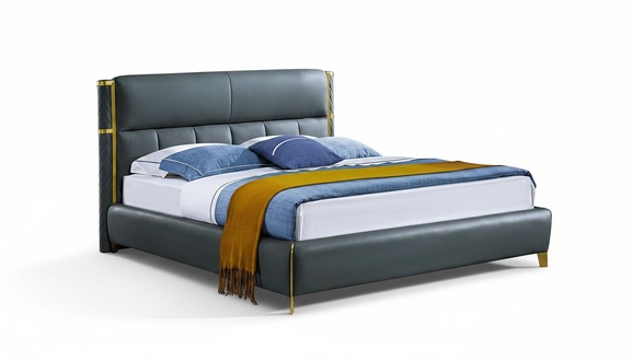 Bed cushion design luxury double hotel beds marriage sleep room textile 180x200cm.