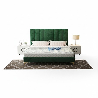 Bed upholstery design luxury double hotel beds marriage sleeping room leather 180x200cm !