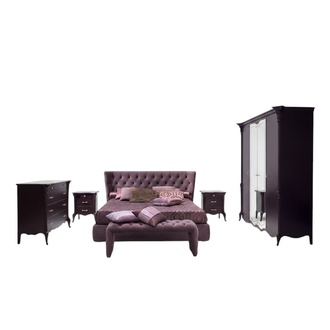 Bed upholstery design luxury double hotel beds sleeping room luxury purple 180x200cm