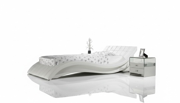 White bed bedroom JV furniture lying area 180x200 bedroom faux leather