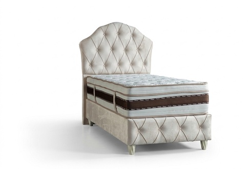 Bed White Single Bed Bedroom Boxspring Beds Style Chesterfield