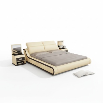Bed with USB upholstered bed double bed marriage beds 140/160/180 LB8835