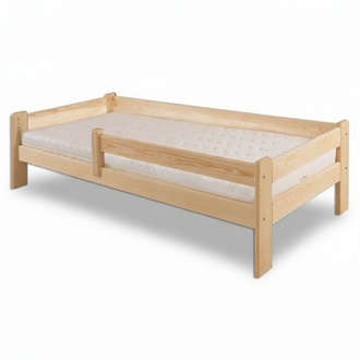 Bed youth bed pine children\'s bed solid wood wooden bed 90x200 with wooden bed frame