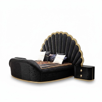 Bedroom Bed 2x Bedside Tables Luxury Bed Set Complete Design Furniture 3pcs.