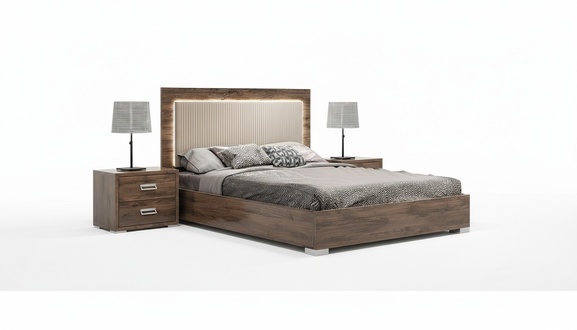 Bedroom bed nightstand beds set bed frames nightstands set 3pcs.
