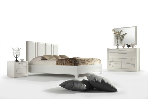 Bedroom Bed Nightstand Group Beds Bed Frame Wood Set 3pcs