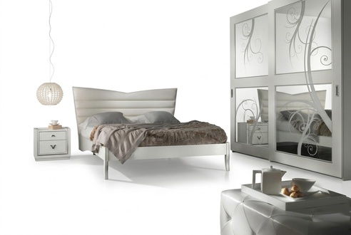 Bedroom Bed Nightstand Set Group Double Beds Beds New Set 3pcs.