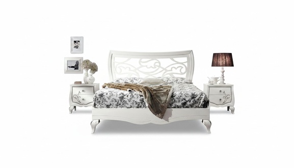 Bedroom Bed Nightstand Set Group Beds Double Bedstead 3pcs New