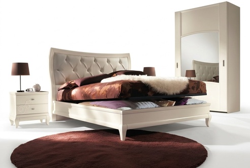 Bedroom Bed Nightstand Double Beds Bed Set 3pcs.