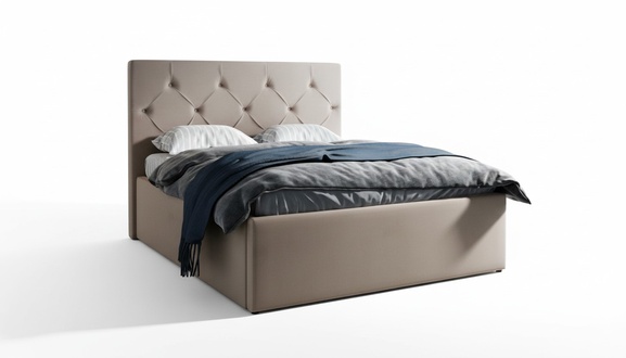 Bedroom Design 180x200cm Beds Double Bed Luxury Velvet Textile Bed Double