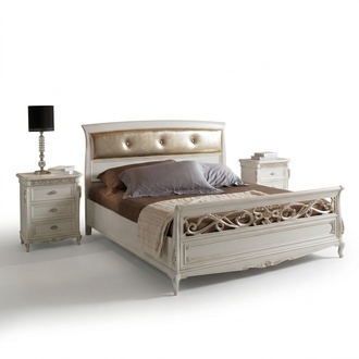 Bedroom Furniture 3 Piece Set Complete Bed Bedside Tables Italy New