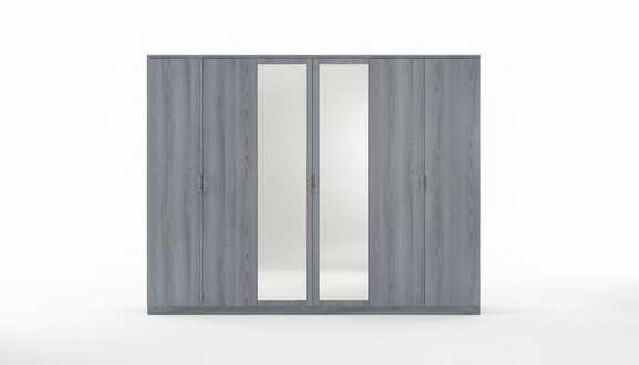 Bedroom Furniture Wardrobe Wardrobe 6 Doors Wood New