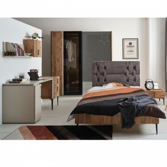 Bedroom Furniture Youth room Children\'s room Bed Wardrobe 4 pcs.