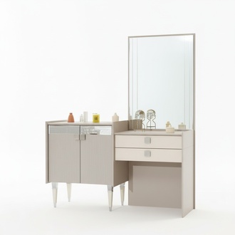 Bedroom luxury furniture dressing table with mirror wooden design modern