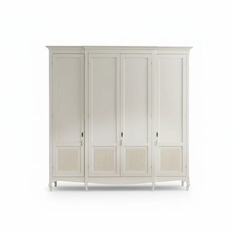 Bedroom Luxury Wardrobe White Cupboard Wood Modern Furniture New