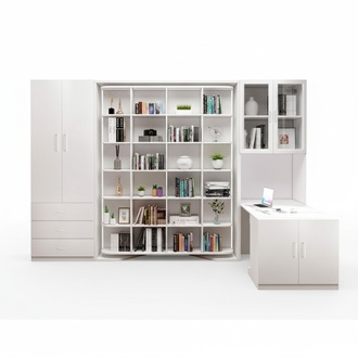 Bedroom set 3-piece bed Books cupboard Shelf Guest bed Wardrobes Wall cupboard