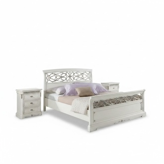 Bedroom set bed 2x bedside tables 3 piece set designer luxury beds