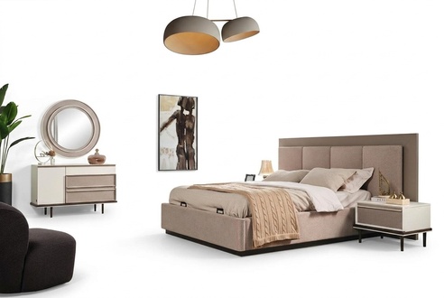 Bedroom set bed 2x bedside tables dressing table luxury 5-piece design