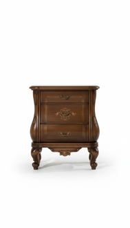 Bedroom Side Table Luxury Bedside Table Art deco Style Wood Hotel