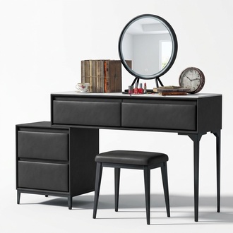 Bedroom dressing table dressing table black and drawers chair