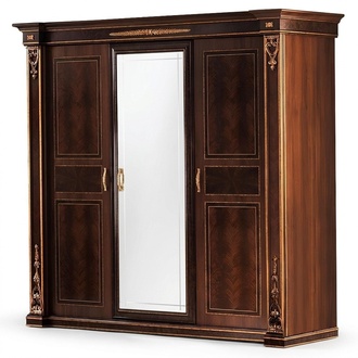 Bedroom wardrobe 3-door wooden wall cabinet arredoclassic new
