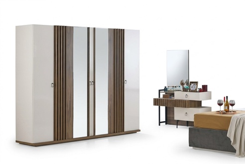 Bedroom wardrobe + chest of drawers set sideboard chests 2-piece