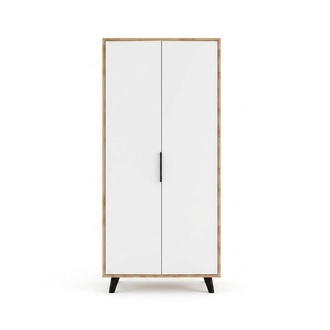 Bedroom Wardrobe Modern Design White Brown Two-coloured Luxury