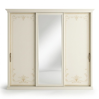 Bedroom wardrobe sliding doors cabinet wood multi-purpose wardrobe mirror